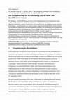 Research paper thumbnail of Die Europäisierung der Berufsbildung und die Rolle von Qualifikationsrahmen