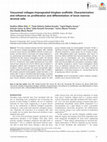 Research paper thumbnail of Vacuumed collagen-impregnated bioglass scaffolds: Characterization and influence on proliferation and differentiation of bone marrow stromal cells