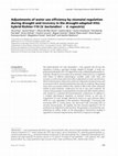 Research paper thumbnail of Adjustments of water use efficiency by stomatal regulation during drought and recovery in the drought-adaptedVitishybrid Richter-110 (V. berlandieri × V. rupestris)