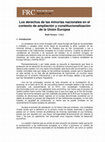 Research paper thumbnail of Los derechos de las minorías nacionales en el contexto de ampliación y constitucionalización de la Unión Europea