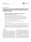 Research paper thumbnail of A Study on the New Class of Inequalities of Midpoint-Type and Trapezoidal-Type Based on Twice Differentiable Functions with Conformable Operators