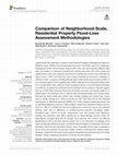 Research paper thumbnail of Comparison of Neighborhood-Scale, Residential Property Flood-Loss Assessment Methodologies