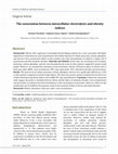 Research paper thumbnail of The association between intracellular electrolytes and obesity indices