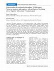 Research paper thumbnail of Understanding Workplace Relationships - LMX quality,Turnover intention and employee job satisfaction, Mediating role of Superior Subordinate Communication