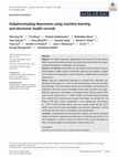 Research paper thumbnail of Subphenotyping depression using machine learning and electronic health records