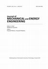 Research paper thumbnail of Journal of Mechanical and Energy Engineering Editor-In-Chief Editors Coordinating Editors Editorial Board