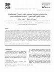 Research paper thumbnail of Conditional Fisher's exact test as a selection criterion for pair-correlation method. Type I and Type II errors