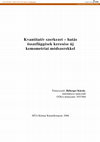 Research paper thumbnail of Kvantitatív szerkezet-hatás összefüggések keresése új kemometriai módszerekkel= Novel Chemometric Methods for Quantitative Structure-activity Relationships