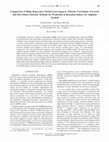 Research paper thumbnail of Comparison of Ridge Regression, Partial Least-Squares, Pairwise Correlation, Forward- and Best Subset Selection Methods for Prediction of Retention Indices for Aliphatic Alcohols