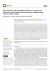 Research paper thumbnail of Development of PCA-MLP Model Based on Visible and Shortwave Near Infrared Spectroscopy for Authenticating Arabica Coffee Origins