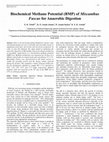 Research paper thumbnail of Biochemical Methane Potential (BMP) of Miscanthus Fuscus for Anaerobic Digestion