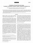 Research paper thumbnail of Evaluation of Genetic Diversity Among ‘Candidatus Liberibacter asiaticus’ Isolates Collected in Southeast Asia