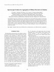 Research paper thumbnail of Spectroscopic Evidence for Aggregation of Stilbene Derivatives in Solution