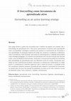 Research paper thumbnail of O Storytelling como ferramenta de aprendizado ativo