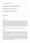 Research paper thumbnail of Raisons de l'intolérance dans l'europe intégrée