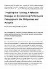 Research paper thumbnail of Troubling the Training: A Reflexive Dialogue on Decolonizing Performance Pedagogies in the Philippines and Malaysia