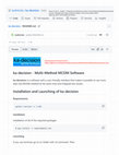 Research paper thumbnail of Ka-decision: a free MCDM MCDA software