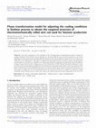 Research paper thumbnail of Phase transformation model for adjusting the cooling conditions in Stelmor process to obtain the targeted structure of thermomechanically rolled wire rod used for fastener production