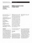 Research paper thumbnail of Multifocal osteogenic sarcoma in Paget's disease