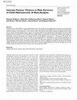 Research paper thumbnail of Intimate Partner Violence in Male Survivors of Child Maltreatment: A Meta-Analysis