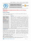 Research paper thumbnail of Pharmacognostical and phytochemical studies on roots of Moringa oleifera Lam