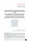 Research paper thumbnail of Comunicación líquida en el pensamiento de Zygmunt Bauman: el espacio y el tiempo para la construcción de sentido