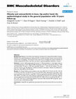 Research paper thumbnail of Obesity and osteoarthritis in knee, hip and/or hand: An epidemiological study in the general population with 10 years follow-up