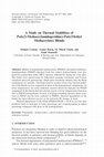 Research paper thumbnail of A Study on Thermal Stabilities of Poly(2-Methacrylamidopyridine)-Poly(Methyl Methacrylate) Blends