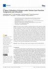 Research paper thumbnail of U-Space Utilisation of Airspace under Various Layer Function Assignments and Allocations