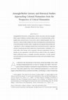 Research paper thumbnail of Amazigh/Berber Literary and Historical Studies: Approaching Colonial Humanities from the Perspective of Critical Humanities