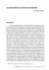 Research paper thumbnail of La sociología de la política de Durkheim