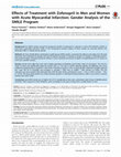 Research paper thumbnail of Effects of Treatment with Zofenopril in Men and Women with Acute Myocardial Infarction: Gender Analysis of the SMILE Program