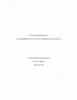 Research paper thumbnail of Environmental Health History:  A Historiographical Overview of Topics, Methodologies, and Perspectives