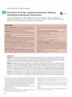 Research paper thumbnail of Risk factors for 30-day unplanned readmission following infrainguinal endovascular interventions