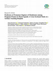 Research paper thumbnail of Predictors of Premature Rupture of Membranes among Pregnant Women in Rural Uganda: A Cross-Sectional Study at a Tertiary Teaching Hospital