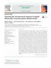 Research paper thumbnail of Assessing the microstructural response to applied deformation in porcine passive skeletal muscle