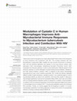 Research paper thumbnail of Modulation of Cystatin C in Human Macrophages Improves Anti-Mycobacterial Immune Responses to Mycobacterium tuberculosis Infection and Coinfection With HIV