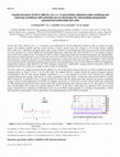 Research paper thumbnail of Crystal structure of SrCo1−x Mo x O3−δ (0 ≤ x ≤ 1) perovskites obtained under oxidizing and reducing conditions with potential use as electrodes for intermediate-temperature symmetrical solid-oxide fuel cells