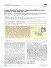 Research paper thumbnail of Oxygen Reduction Mechanisms in Nanostructured La0.8Sr0.2MnO3 Cathodes for Solid Oxide Fuel Cells