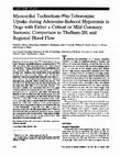 Research paper thumbnail of Uptake during Adenosine-Induced Hyperemia in Dogs with Either a Critical or Mild Coronary Stenosis: Comparison to Thallium-201 and