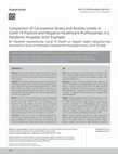 Research paper thumbnail of Comparison of Coronavirus Stress and Anxiety Levels in Covid-19 Positive and Negative Healthcare Professionals in a Pandemic Hospital, İzmir Example