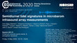 Research paper thumbnail of Semidiurnal tidal signatures in microbarom infrasound array measurements