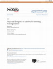 Research paper thumbnail of Attractor divergence as a metric for assessing walking balance