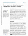 Research paper thumbnail of Online Synchronous Clinical Communication Training During the Covid-19 Pandemic