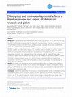 Research paper thumbnail of Chlorpyrifos and neurodevelopmental effects: a literature review and expert elicitation on research and policy