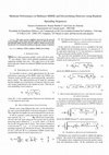 Research paper thumbnail of Multirate Performance in Multiuser MMSE and Decorrelating Detectors using Random Spreading Sequences