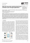 Research paper thumbnail of High gain three‐state switching hybrid boost converter for DC microgrid applications