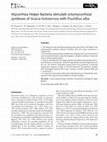 Research paper thumbnail of Mycorrhiza Helper Bacteria stimulate ectomycorrhizal symbiosis of Acacia holosericea with Pisolithus alba