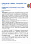 Research paper thumbnail of [Fiability Study of Diabetes Empowerment Scale: Short Version]