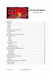 Research paper thumbnail of On evil and reason